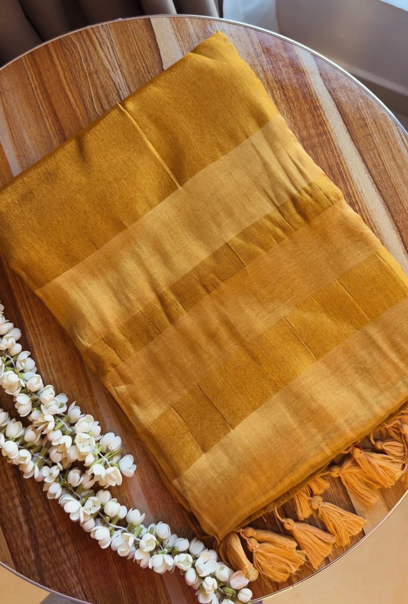 Golden Tissue Silk Onam Saree