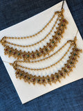 Non Idol Golden bead Ear Chain Maatil