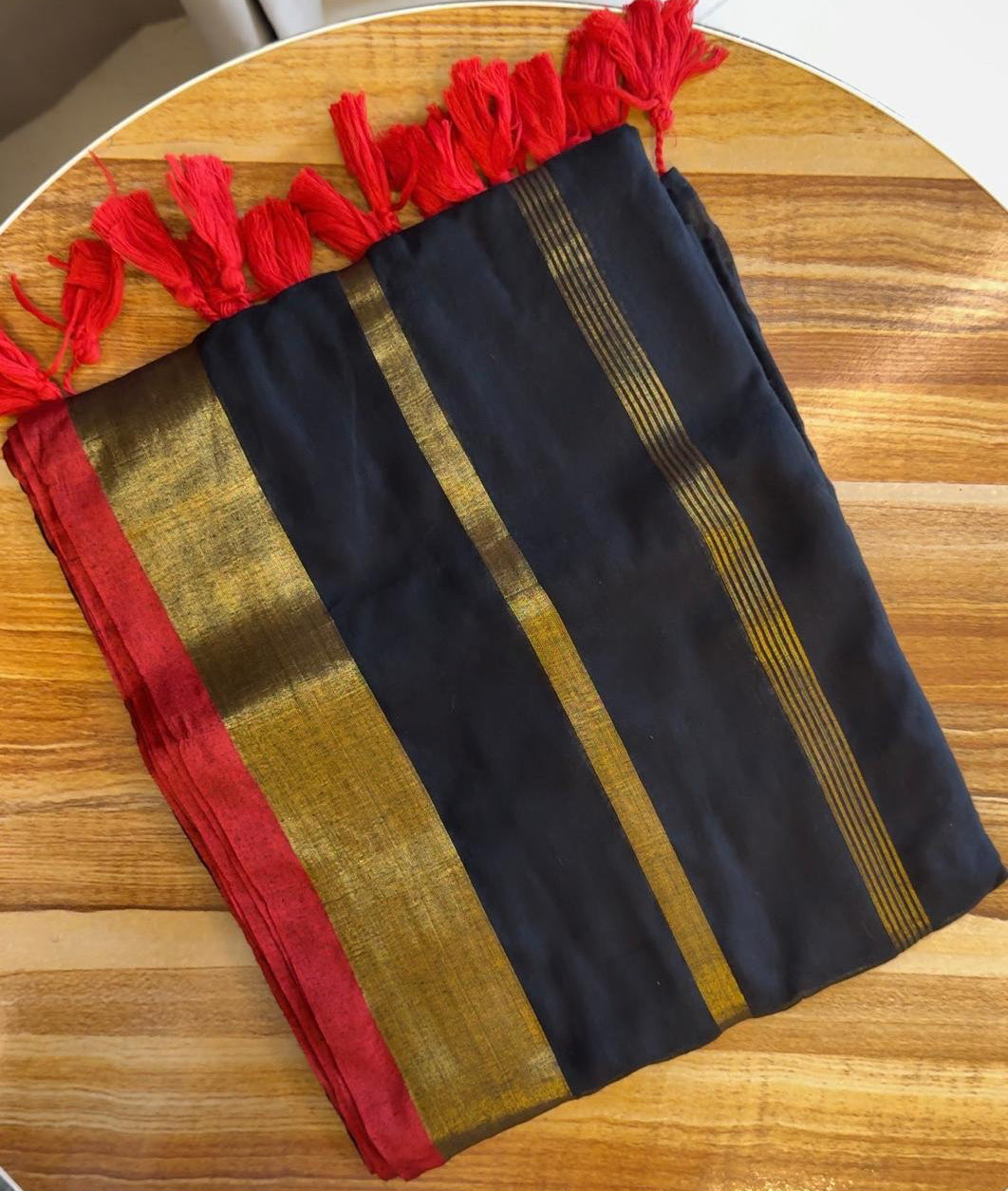 KANCHANA 120 COUNT MUL COTTON  SAREE