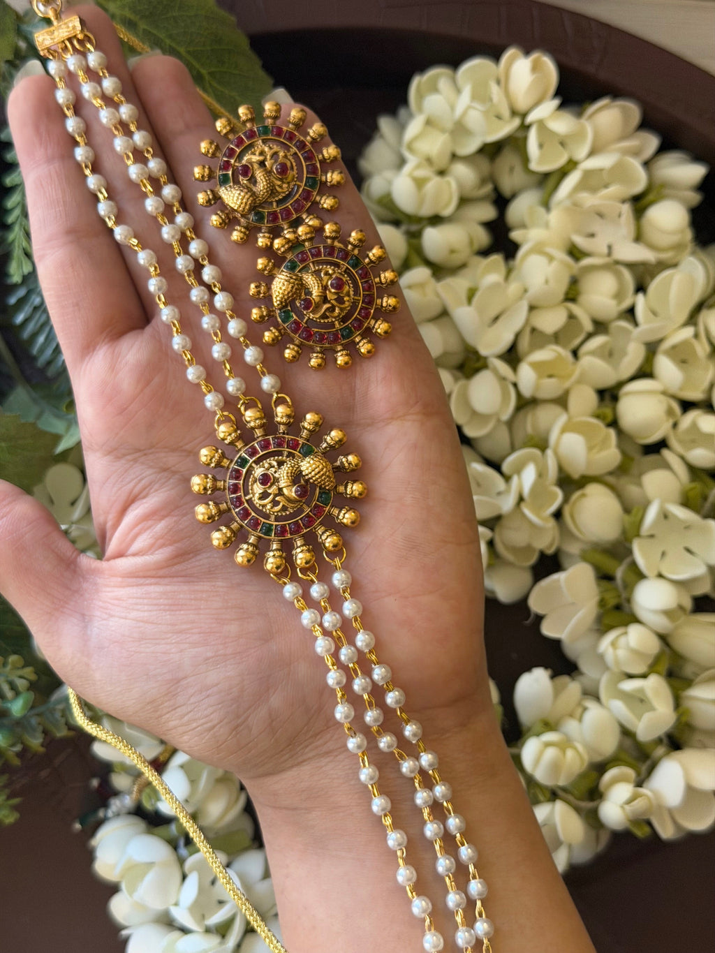 Pearl Choker with Earrings