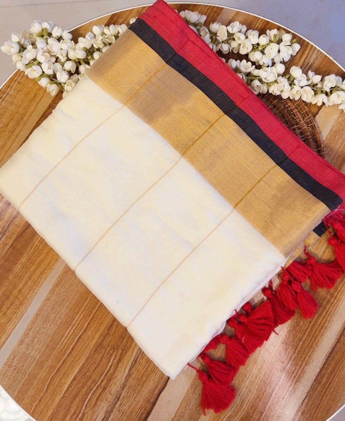 Onam Mul Cotton Saree