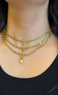 Best Seller 3 Layer Princess Necklace (Baby Pink)