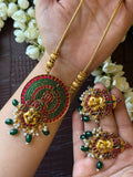 Kathakali Necklace with Heavy Earrings