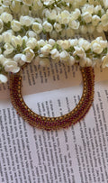 Rani Pink Bead Necklace with Studs