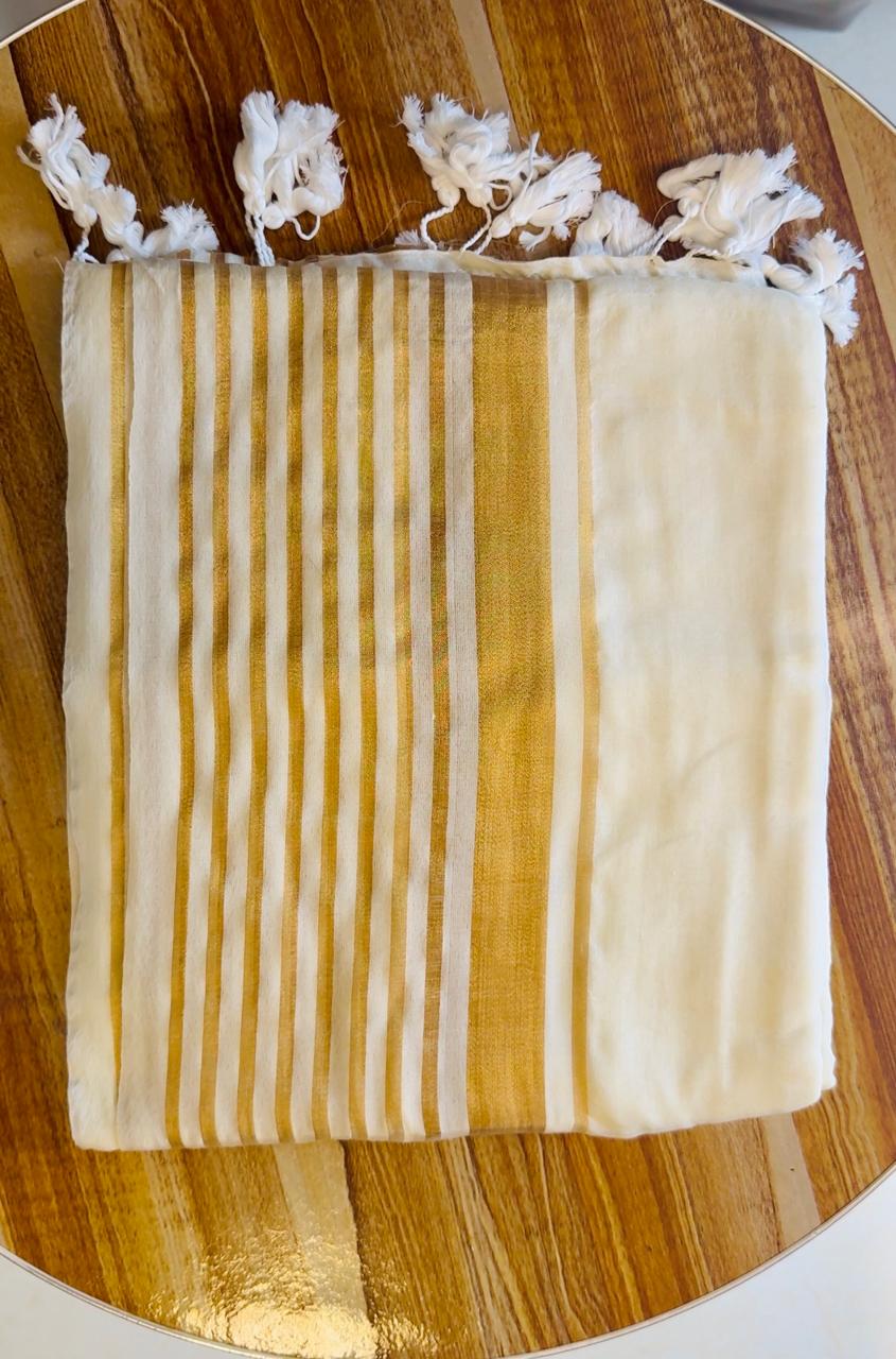 VEDA 120 COUNT MUL COTTON SAREE