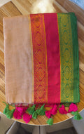 Anaaya Mul Cotton Saree(Beige)