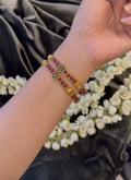 Pink Flower Bangle (1 pair)