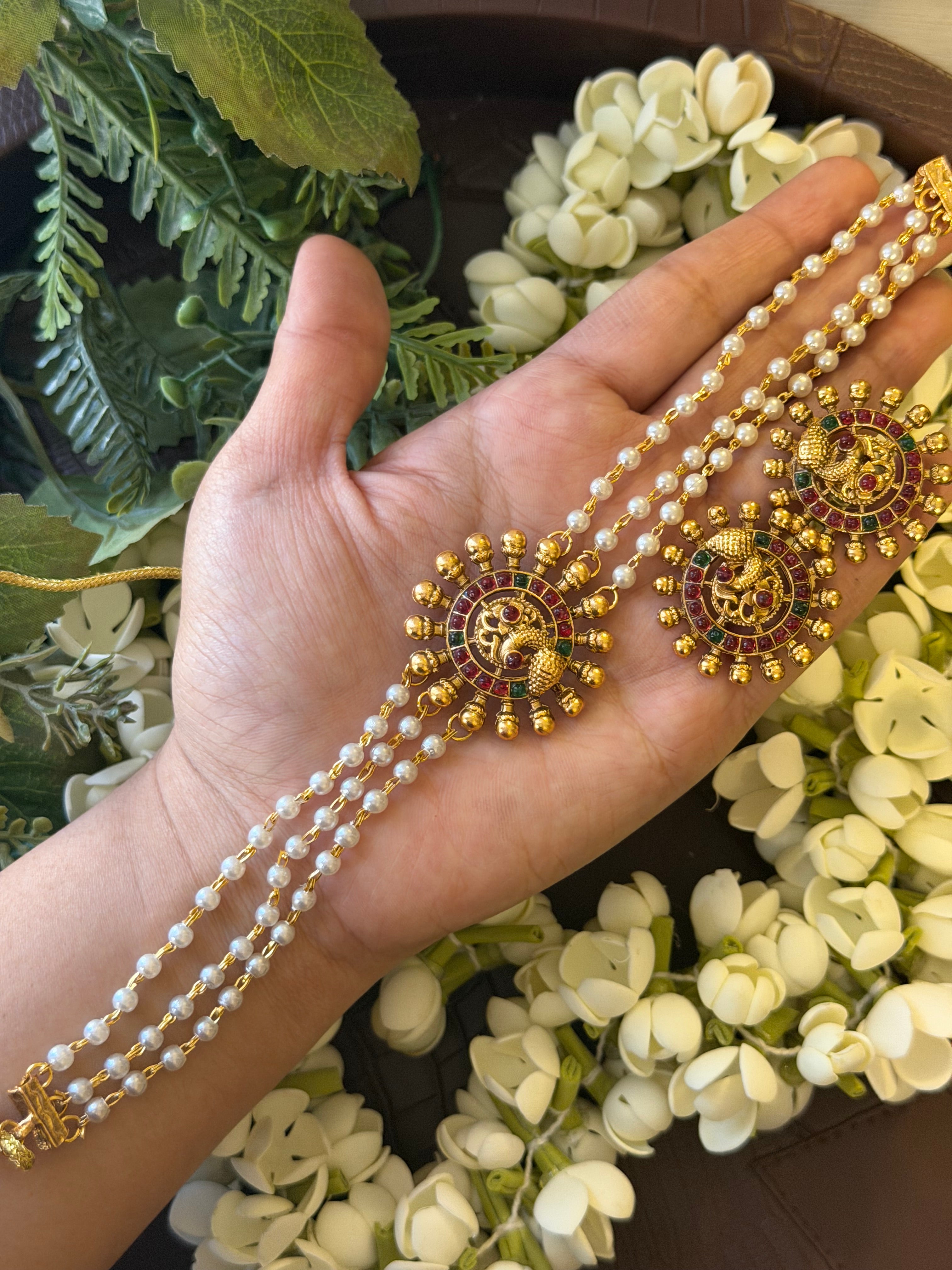 Pearl Choker with Earrings