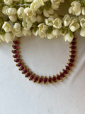 Red Manga Mala with Jhumkas