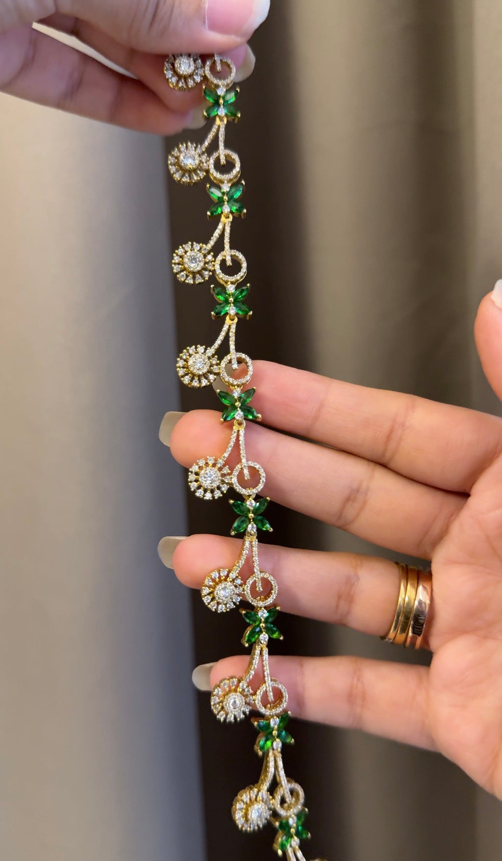 Premium AD stone choker with Earrings
