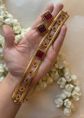 Ruby Choker with Earrings