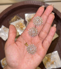 Gold Polish Diamond Pendant Set with Chain