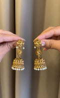 Gold pearl Jhumka