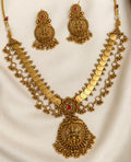 Lakshmi coin Necklace with Earrings