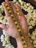 Green Choker with Earrings