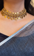 Coin Choker With Earrings