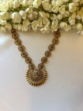 Floral Idol Necklace with Earrings