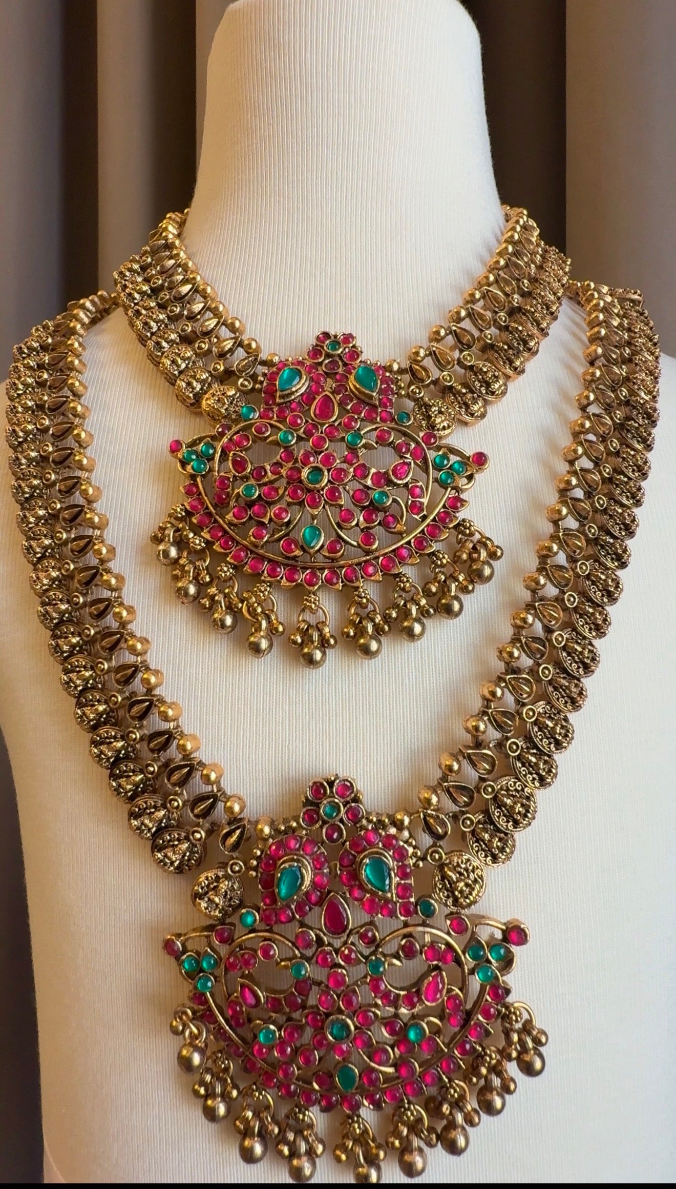 Heritage Kemp Bridal Haram Set with Earrings