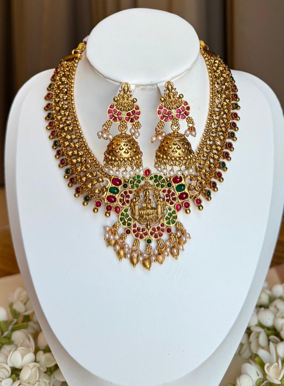 Maitreka Temple Necklace  With Earrings