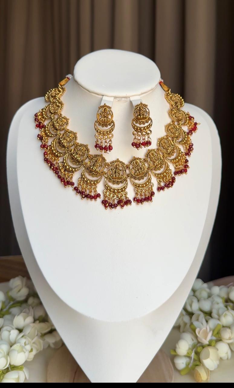 Vijayalakshmi Necklace With Earrings