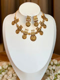 Tripura Coin Necklace With Earrings