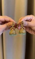 Green Hanging Jhumka