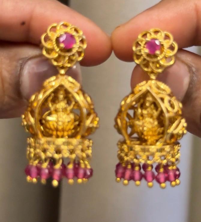 Thuvani Jhumka Small