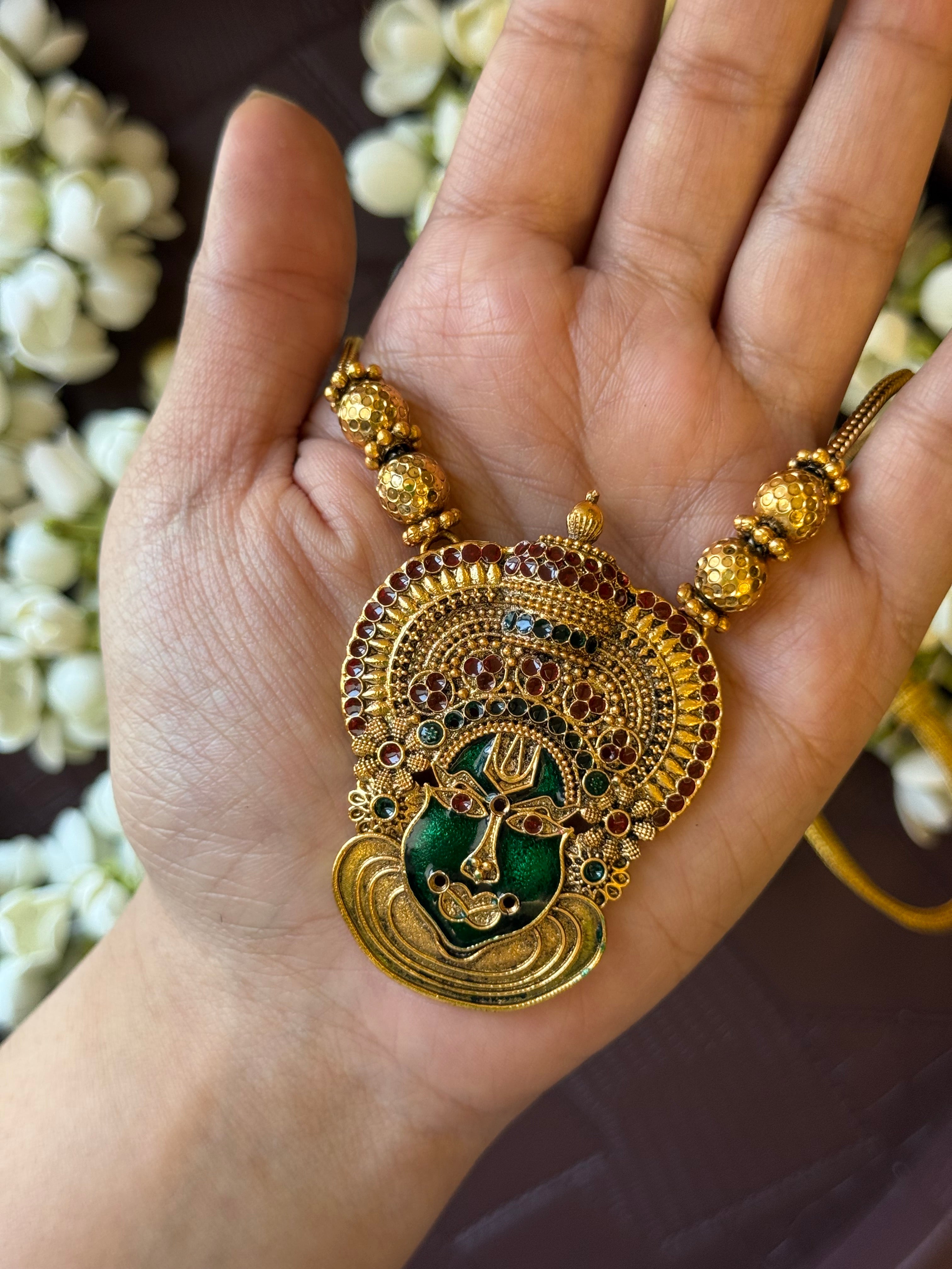 Kathakali Necklace with Earrings