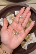 Diamond polish night party wear pendant set(with chain)