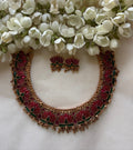 Lotus necklace with Earrings