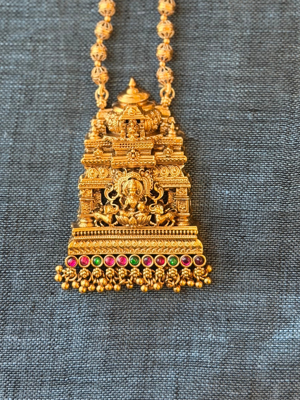 Temple Mini Haram with Jhumka