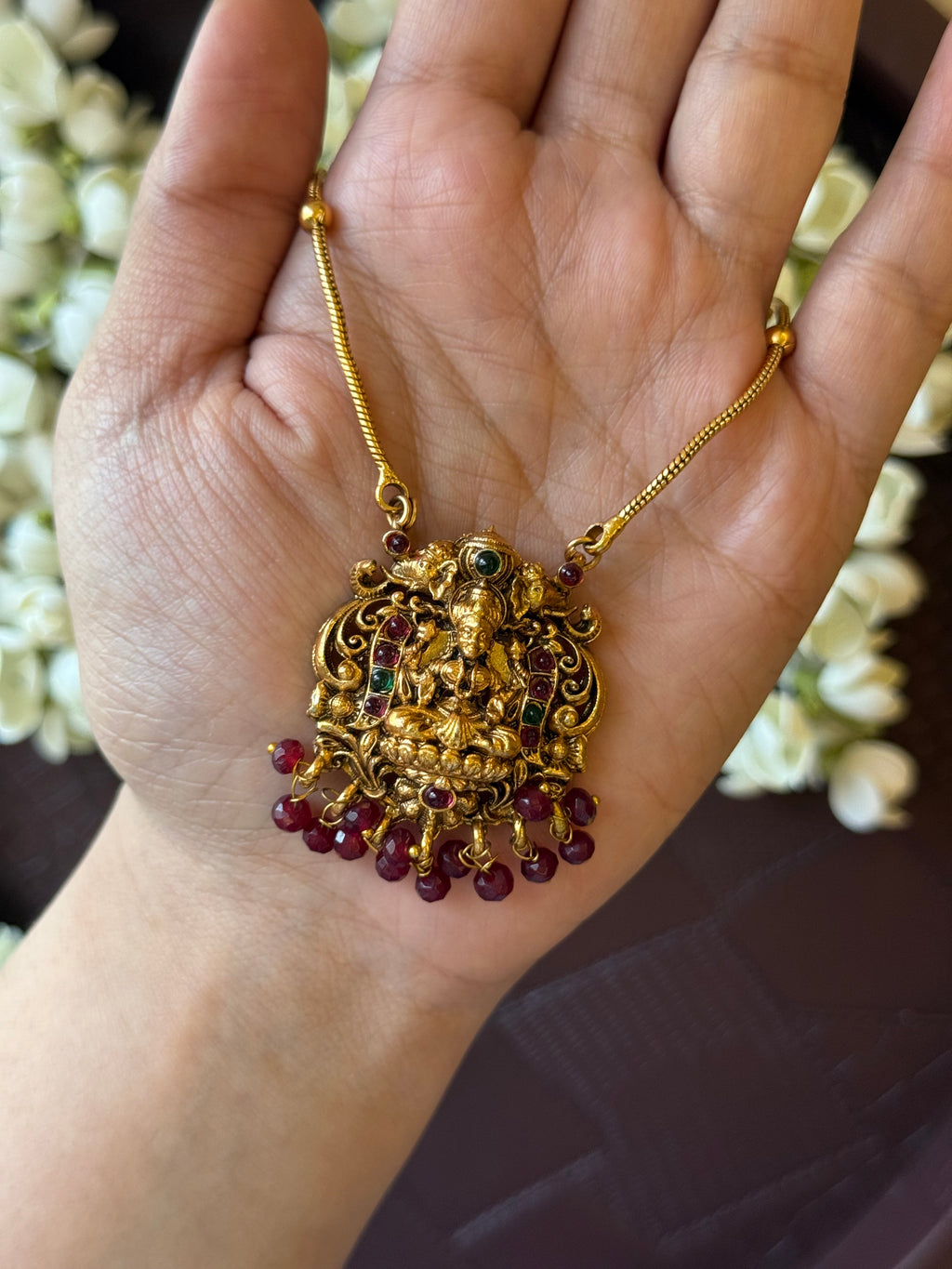 Simple Goddess Necklace with Earrings