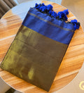 Viral Nayanthara Saree Blue with Blouse