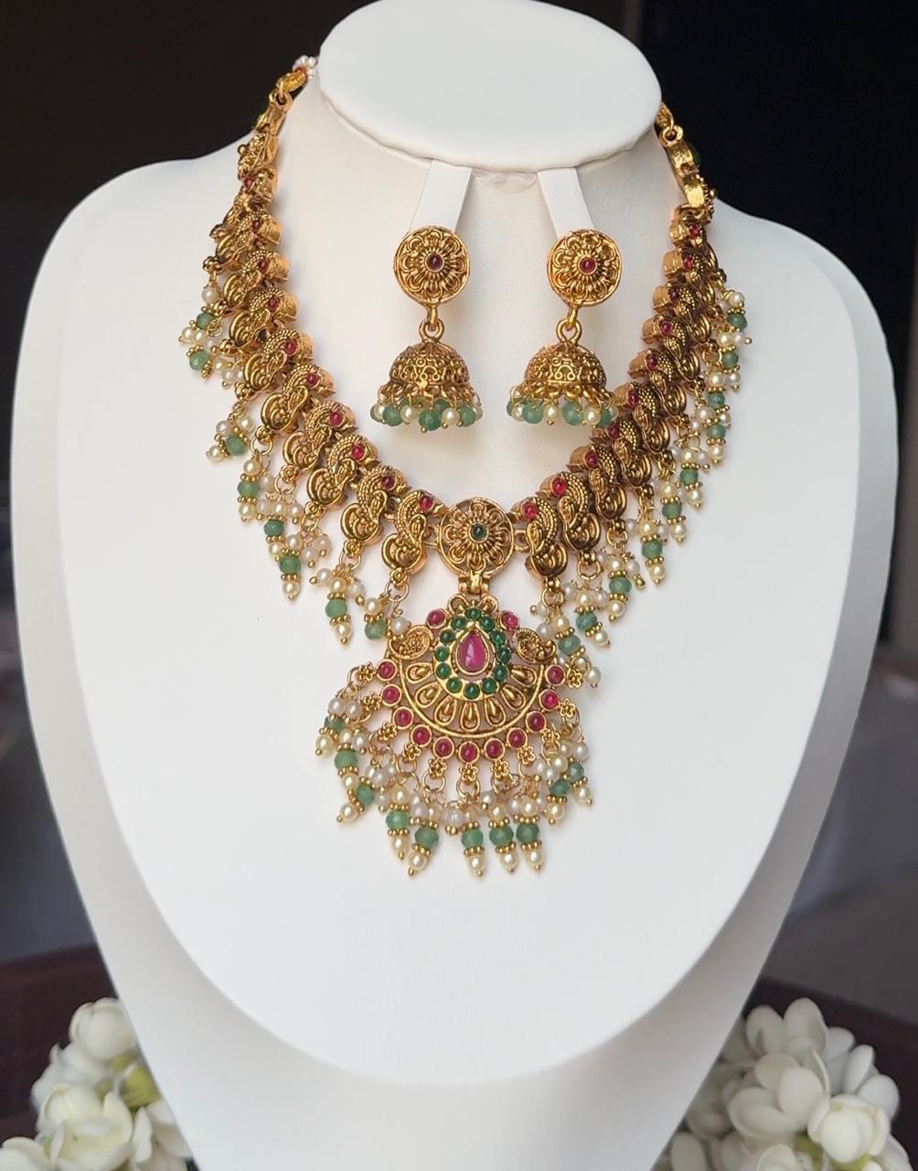 Sanjeevika Necklace With Earrings