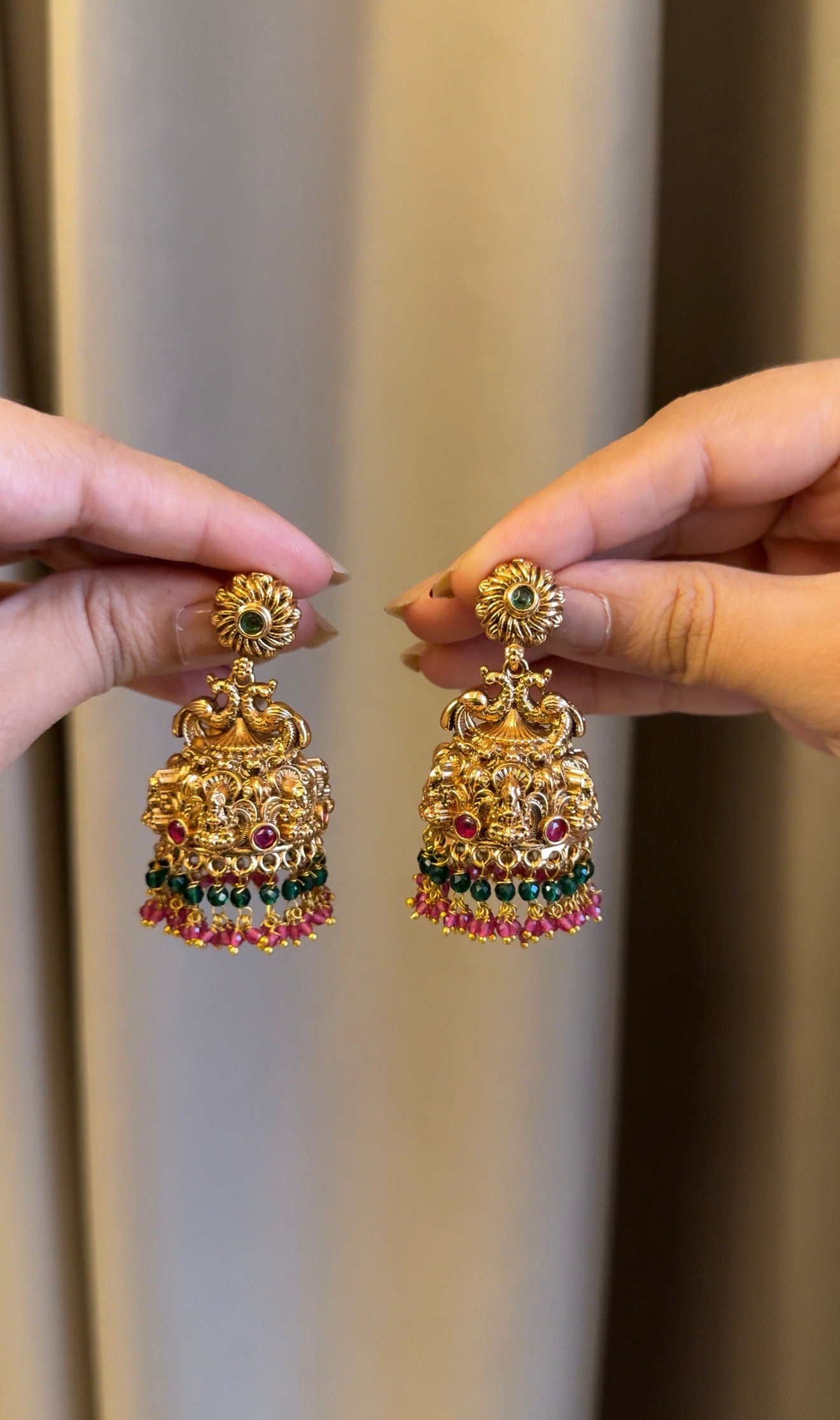 Multi Pearl Jhumka