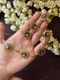 Blue Lotus Necklace with Earrings