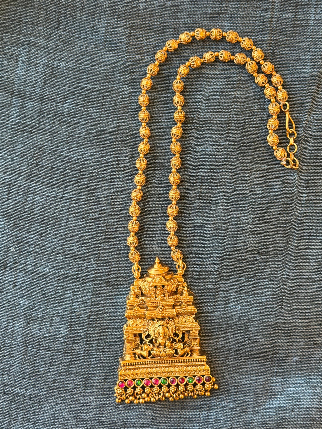 Temple Mini Haram with Jhumka