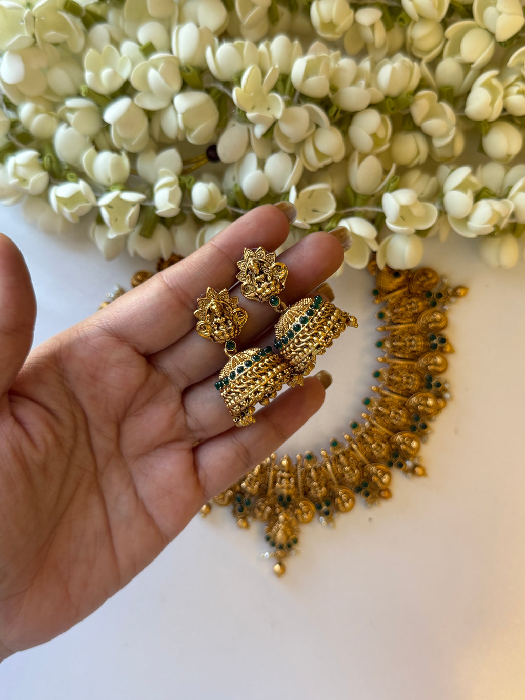 Green Nagas with Jhumka