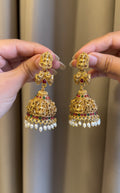 Pearl multi Jhumka