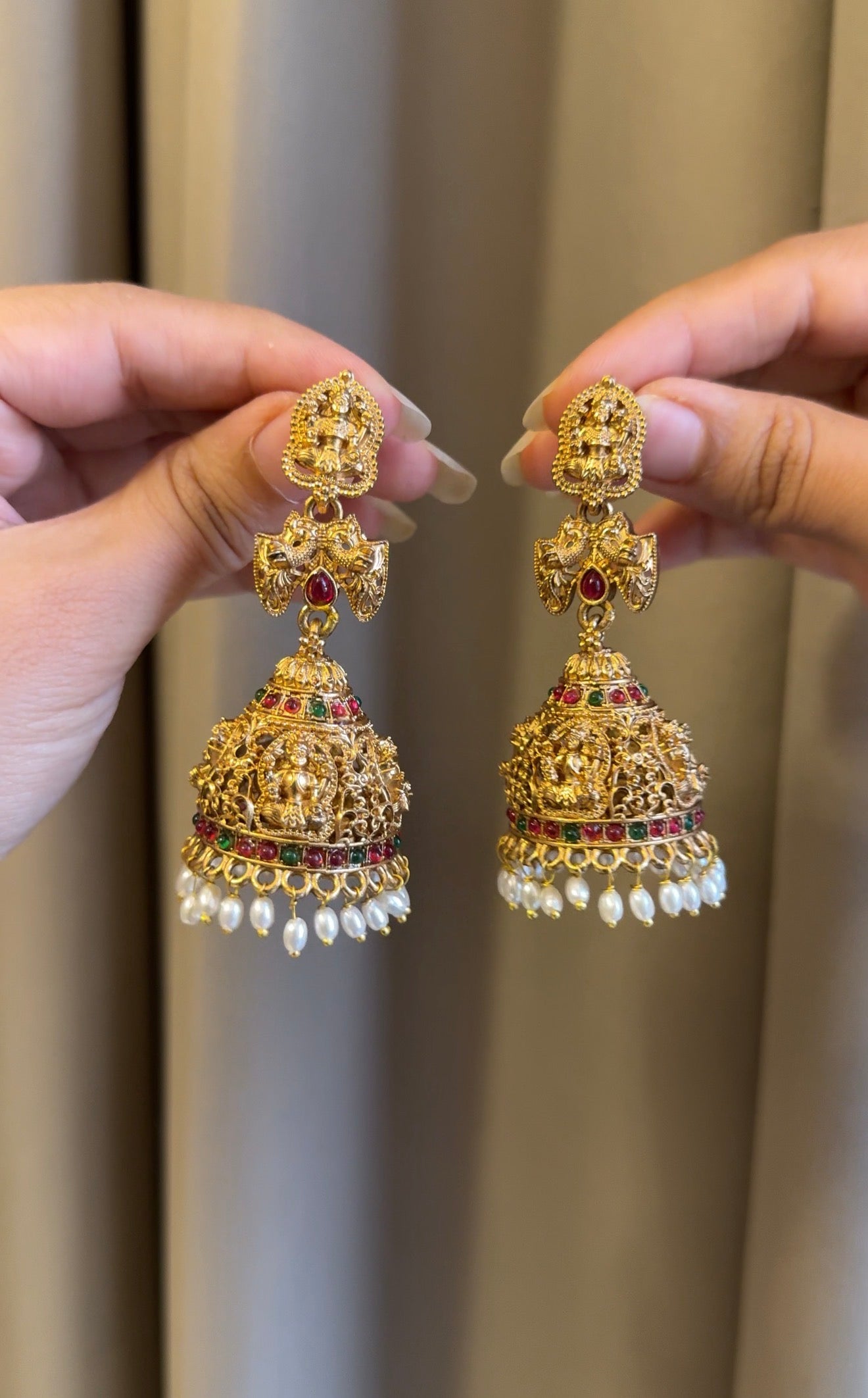 Pearl multi Jhumka