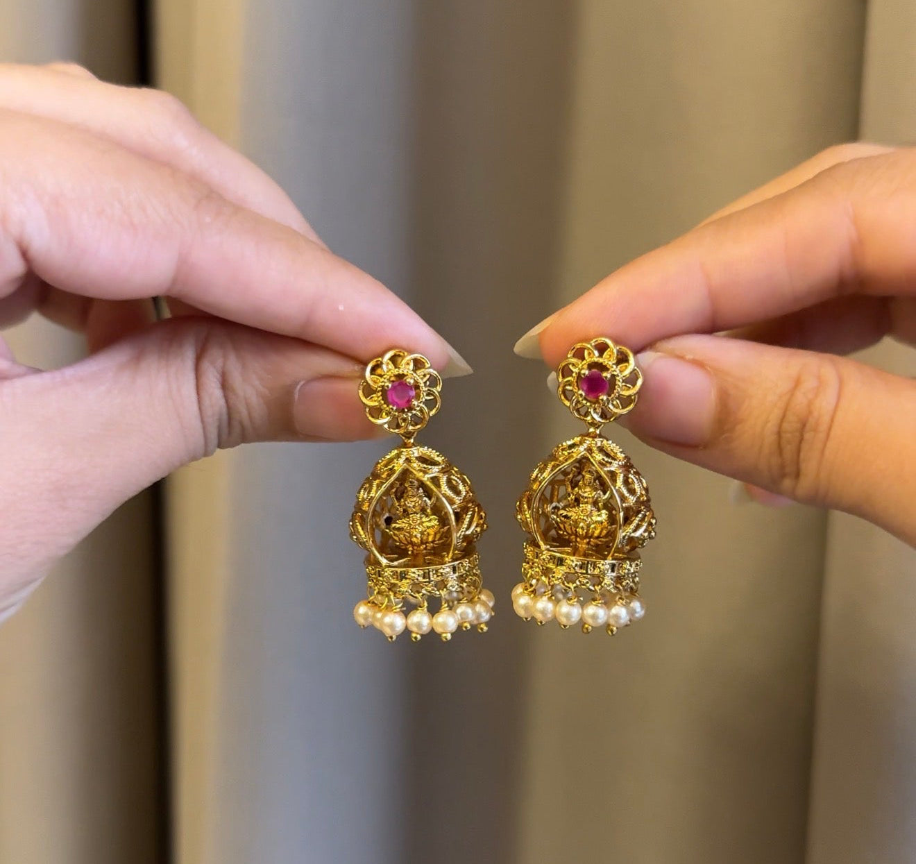 Pearl Jhumka Small