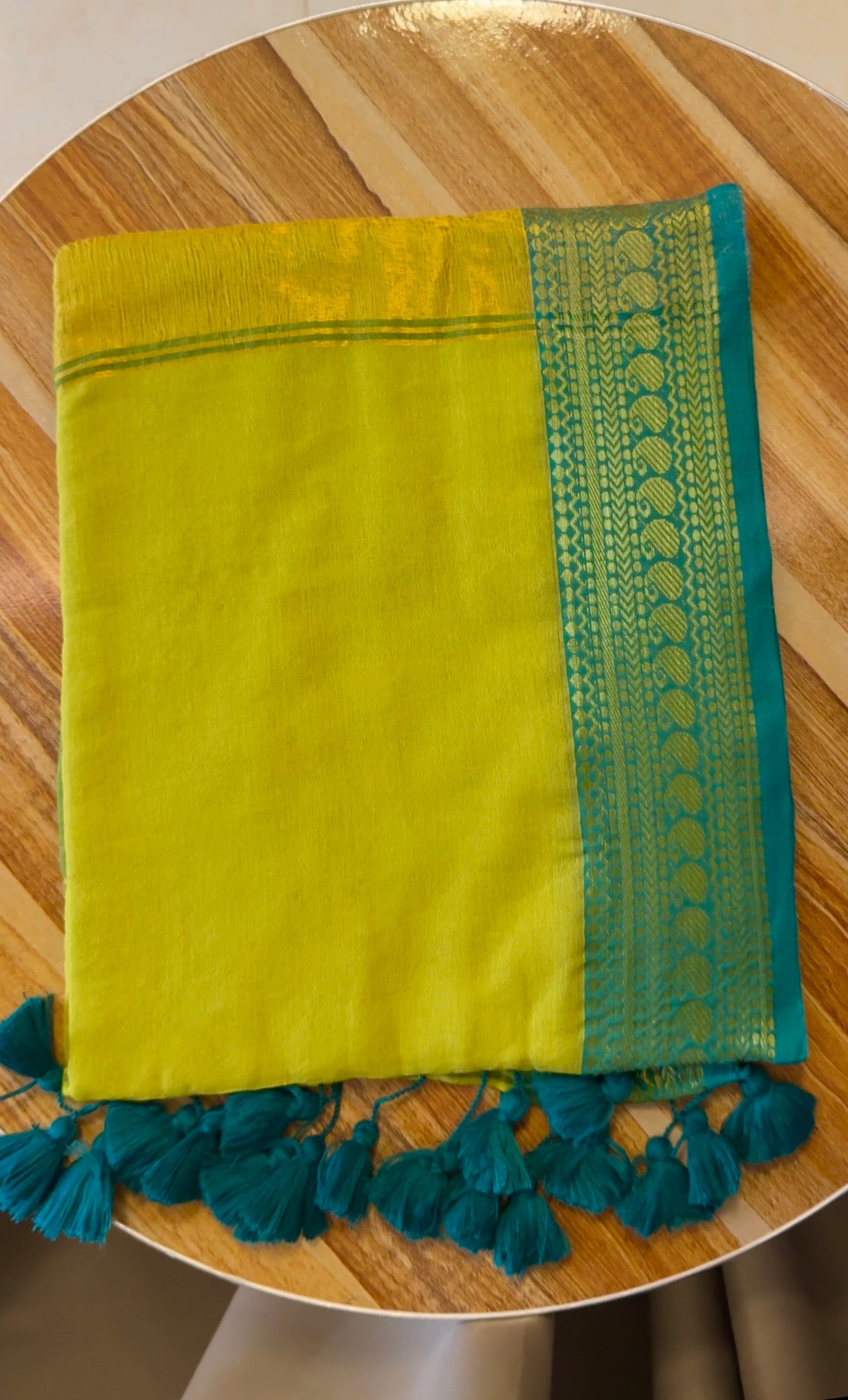 Nimbu Mul cotton Saree