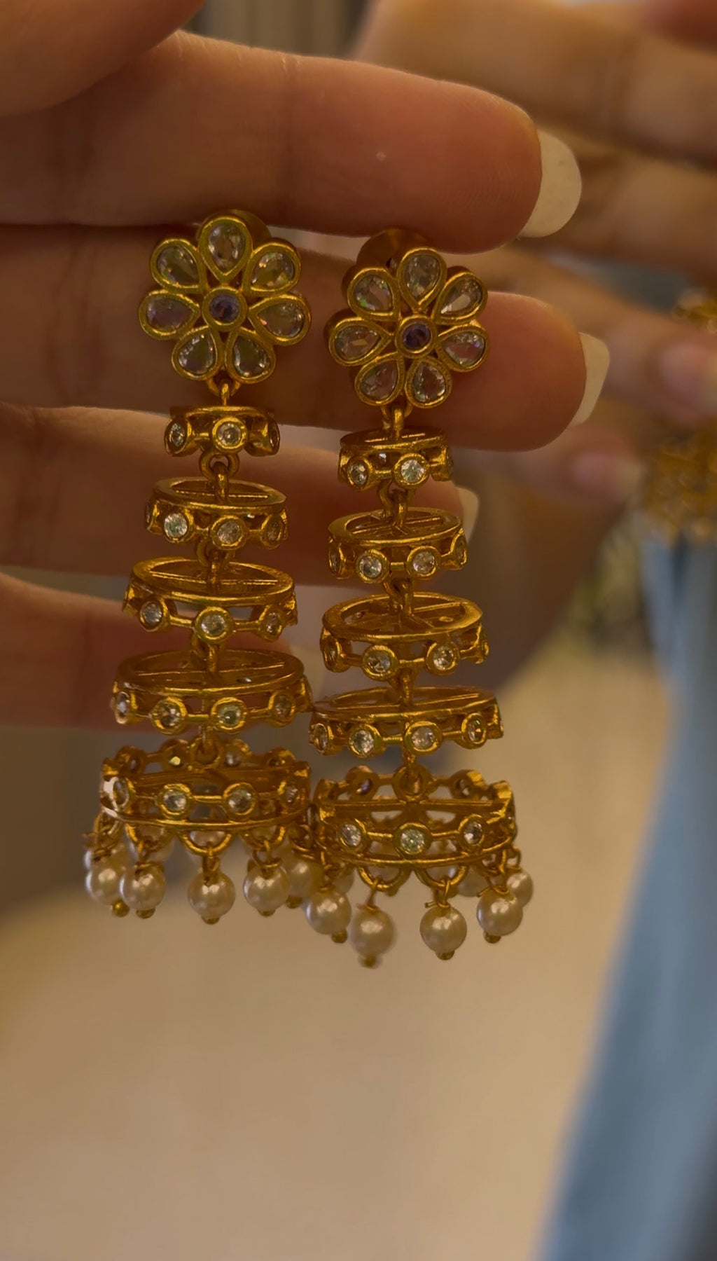 Dancing Tower Jhumka 5 Layer