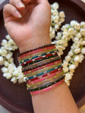 Mixed Glass Bangles (Set of 12)