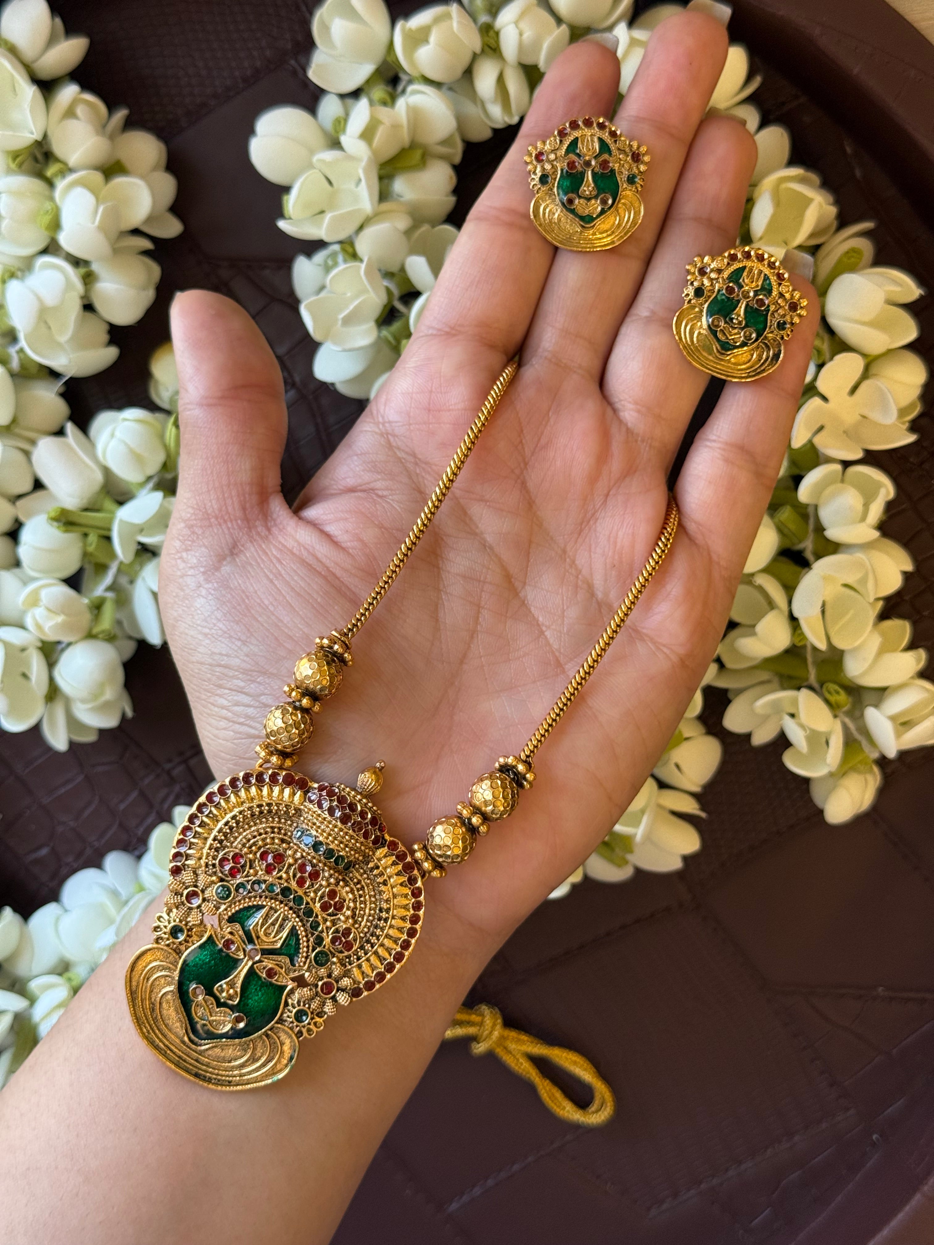 Kathakali Necklace with Earrings