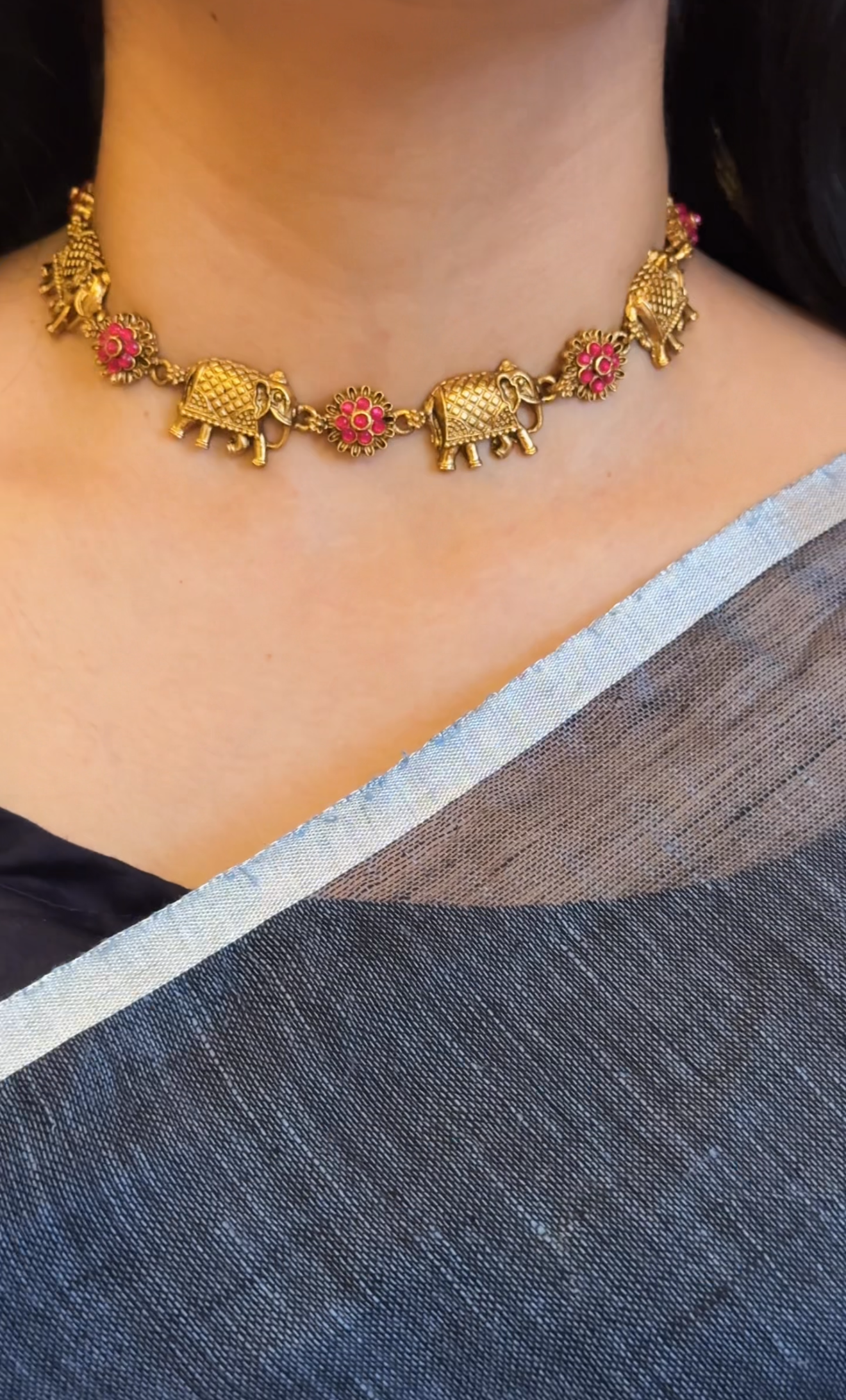 Elephant Choker with studs