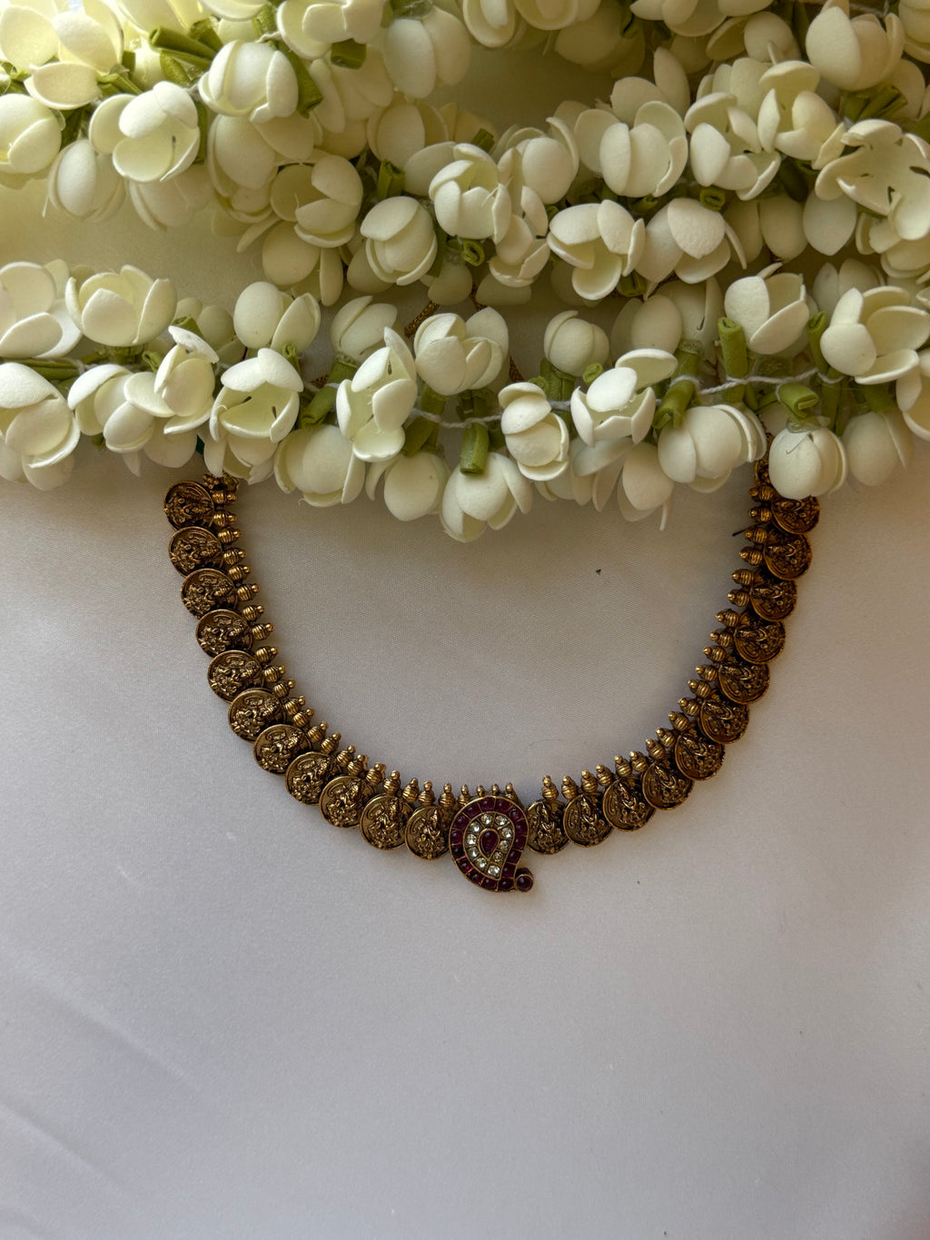Antique Mango Kemp Coin Necklace with Earrings