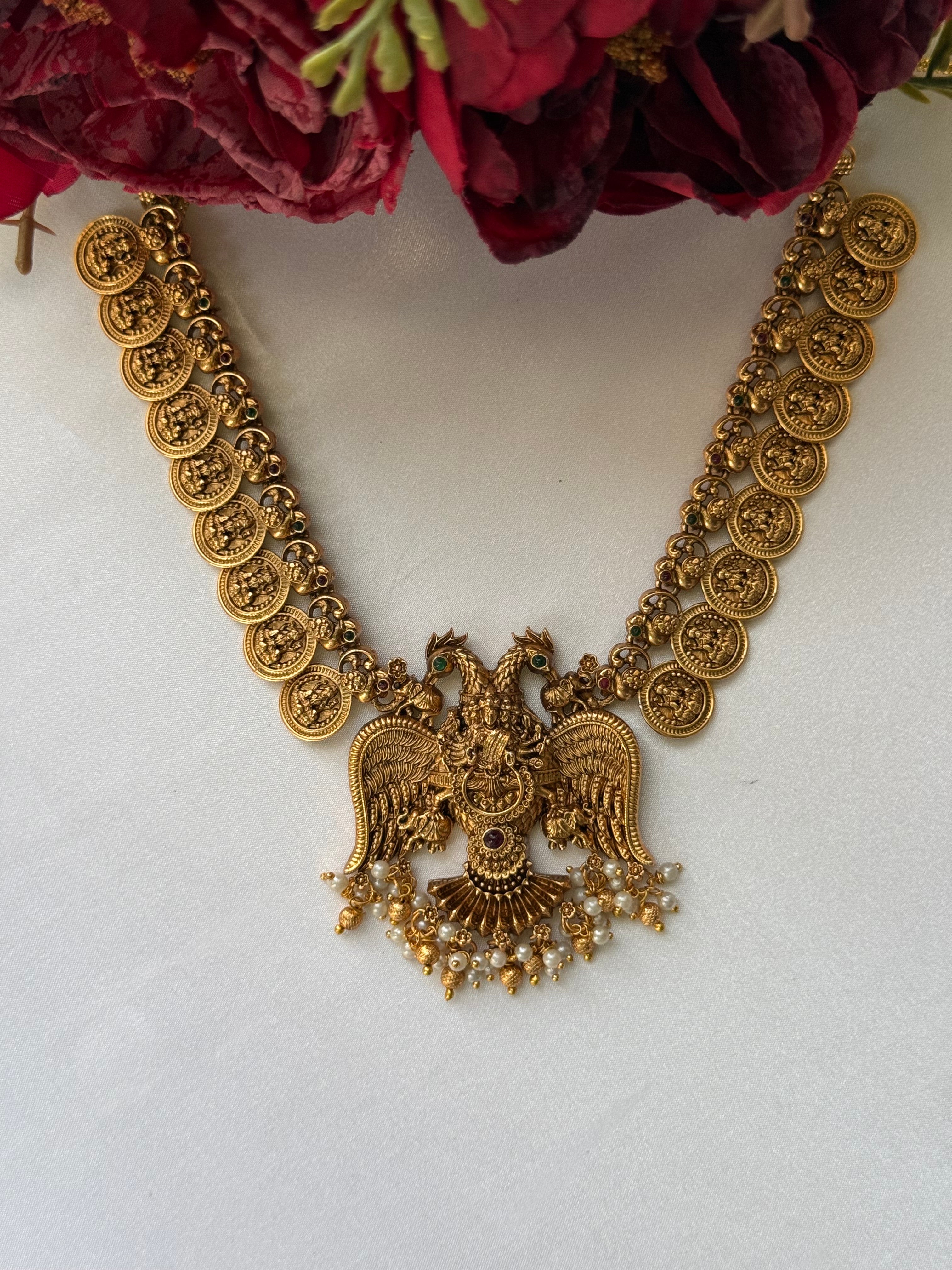 Pearl Peacock Nagas with Earrings