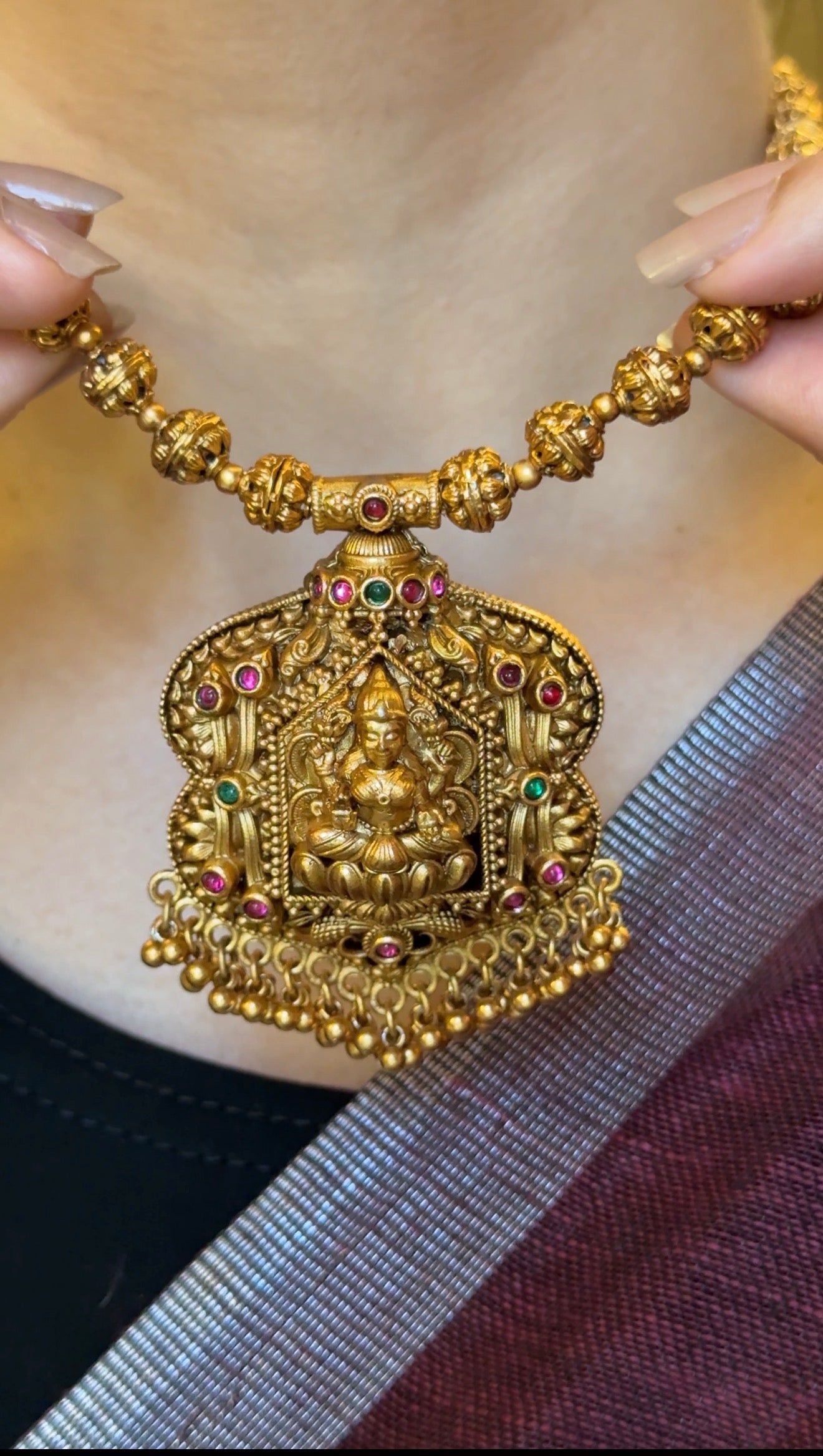 Lakshmi Haram with Jhumka