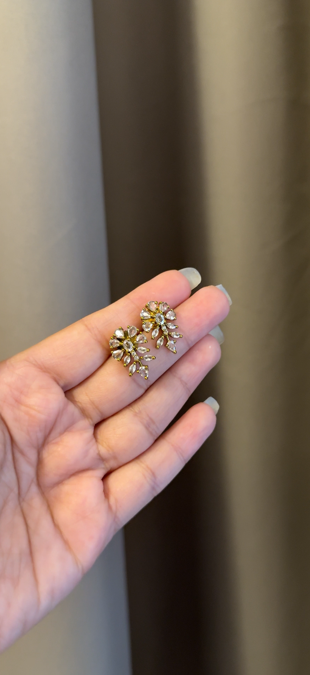 AD stone Necklace with Earrings